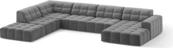 Cosmopolitan Design Velvet Panoramic Left Corner