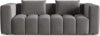 Cosmopolitan Design Velvet Sofa With Bed