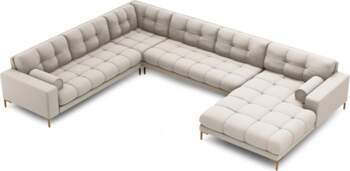 Cosmopolitan Design Panoramic Left Corner Sofa