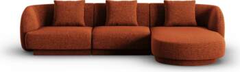 Cosmopolitan Design Right Corner Sofa, "