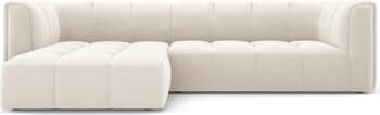 Cosmopolitan Design Velvet Modular Left Corner