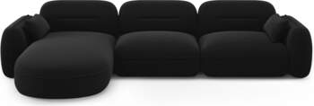 Cosmopolitan Design Velvet Modular Left Corner