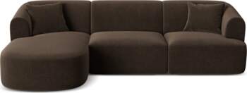 Cosmopolitan Design Velvet Modular Left Corner