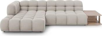 Cosmopolitan Design Velvet Modular Left Corner