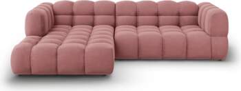 Cosmopolitan Design Velvet Modular Left Corner