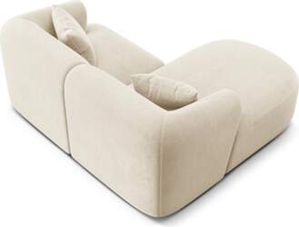 Cosmopolitan Design Velvet Modular Left Corner