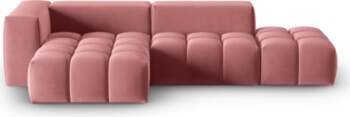 Cosmopolitan Design Velvet Modular Left Corner