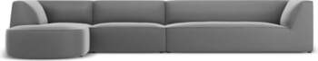 Cosmopolitan Design Velvet Modular Left Corner