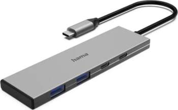 USB koncentrators Hama 2xUSB-C, 2xUSB-A