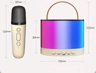 ... Karaoke Microphone + Illuminated Speaker