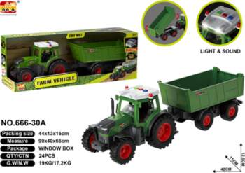 ... Tractor with Trailer with Lights