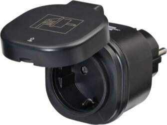 BRENNENSTUHL Wi-Fi Switch Socket Black