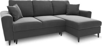 Cosmopolitan Design Corner Sofa With Bed