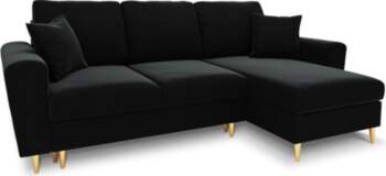 Cosmopolitan Design Corner Sofa With Bed