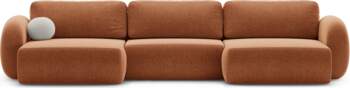 Cosmopolitan Design Panoramic Sofa with Box
