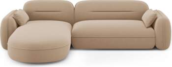 Cosmopolitan Design Velvet Modular Left Corner