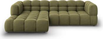 Cosmopolitan Design Velvet Modular Left Corner