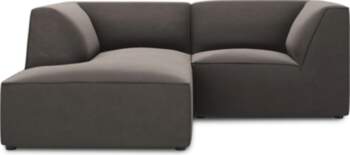 Cosmopolitan Design Velvet Modular Left Corner