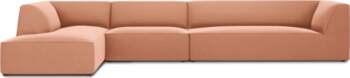 Cosmopolitan Design Velvet Modular Left Corner
