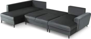 Cosmopolitan Design Velvet Panoramic Left Corner