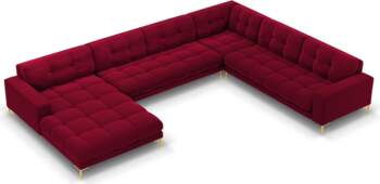 Cosmopolitan Design Velvet Panoramic Right Corner
