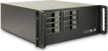 Inter-Tech 4U-4508 Melna