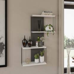 Sienas plaukts, Hanah Home, Balts, 65