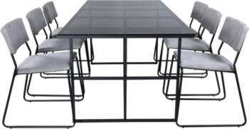 VentHon Leif Dining Table , Black Black