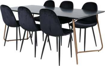 VentHon Petra Dining Table , Distressed Copper