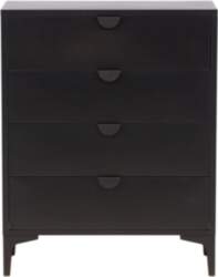 VentHon Piring 4 Drawer - Black