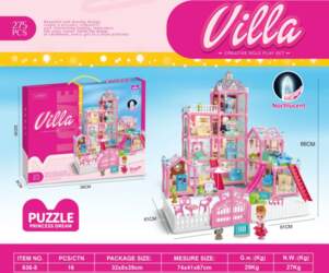 ... MEGA Pink Villa with Lights