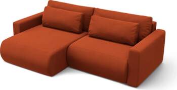 Cosmopolitan Design Corner Sofa With Bed