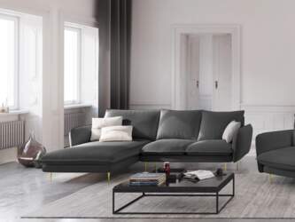Cosmopolitan Design Left Corner Sofa, &quot