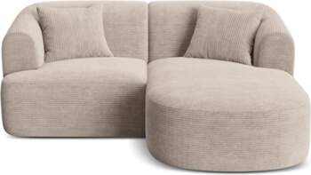 Cosmopolitan Design Modular Right Corner Sofa