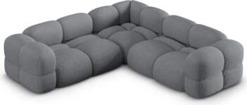 Cosmopolitan Design Symmetrical Corner Sofa, "