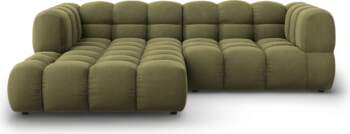 Cosmopolitan Design Velvet Modular Left Corner