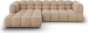 Cosmopolitan Design Velvet Modular Left Corner