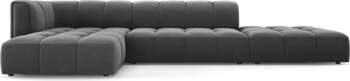 Cosmopolitan Design Velvet Modular Left Corner
