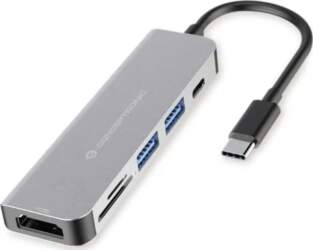 "CONCEPTRONIC Dock USB-C->HDMI.2xUSB-A3.0