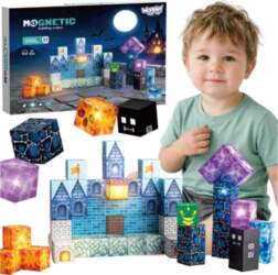 WOOPIE Magnetic Building Blocks Pixel Castle