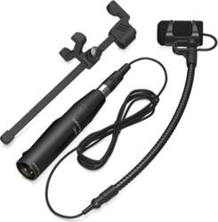 Behringer CB100 instrument microphone with guitar