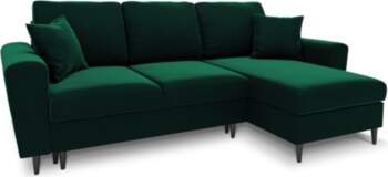 Cosmopolitan Design Corner Sofa With Bed