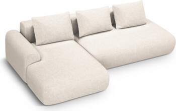 Cosmopolitan Design Left Corner Sofa With