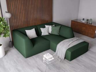 Cosmopolitan Design Modular Right Corner Sofa