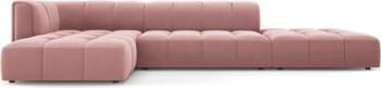 Cosmopolitan Design Velvet Modular Left Corner