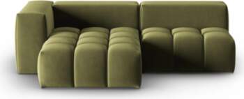 Cosmopolitan Design Velvet Modular Left Corner