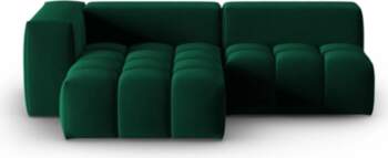Cosmopolitan Design Velvet Modular Left Corner