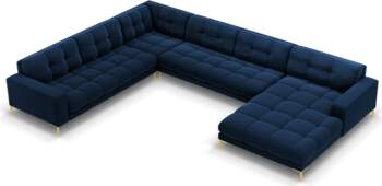 Cosmopolitan Design Velvet Panoramic Left Corner