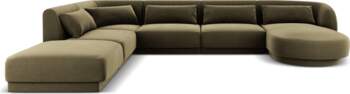 Cosmopolitan Design Velvet Panoramic Left Corner