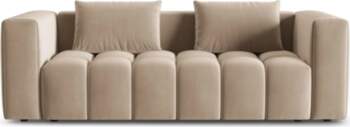 Cosmopolitan Design Velvet Sofa With Bed